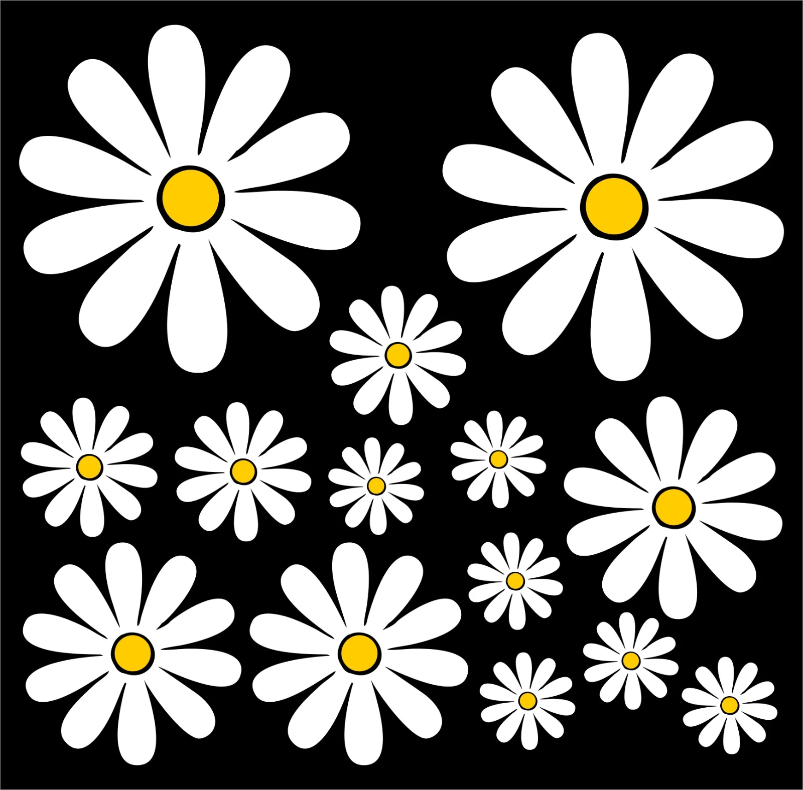 Car Accessories Cute - 15cm Daisy Exterior Cute, PVC Custom