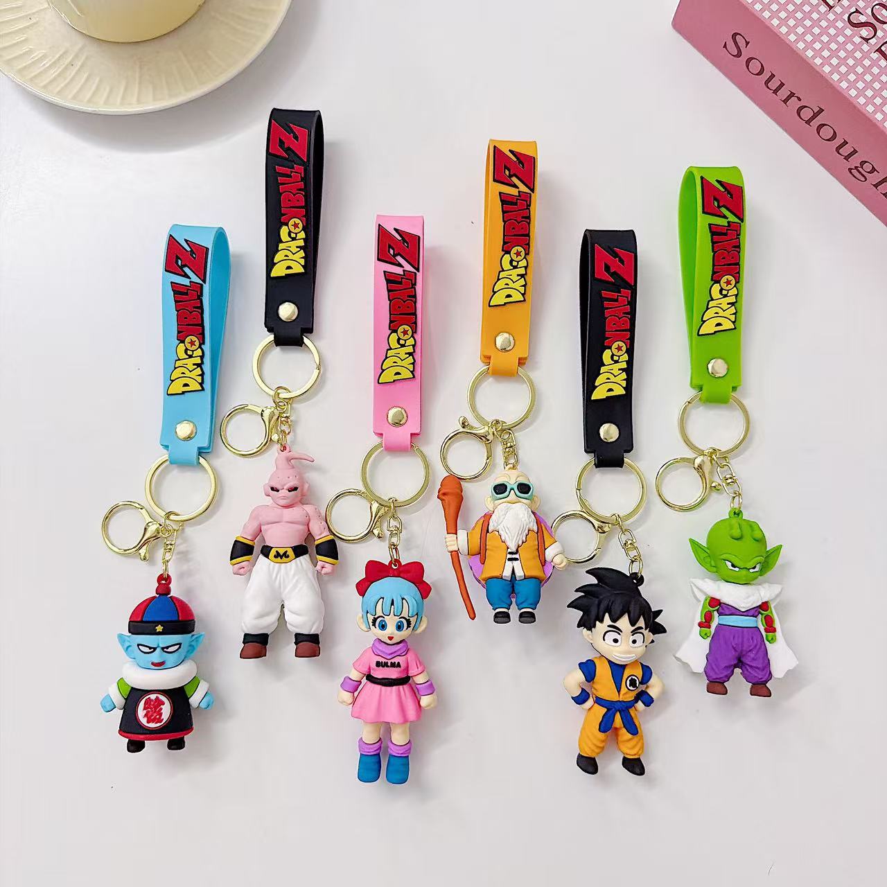 Car Accessories Cute - 1/6pcs Dragon Ball Anime Keychain Cartoon