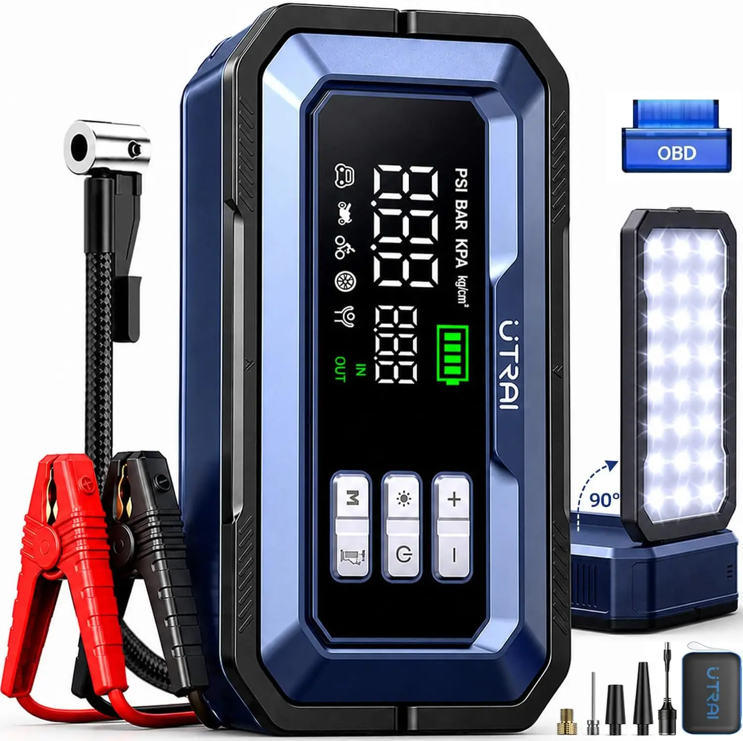 Jump Starter with Air Compress - Portable Jump Starter recension och pris