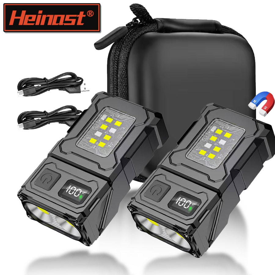 Mini Portable LED COB Flashlig - Led Headlight Bulbs recension och pris
