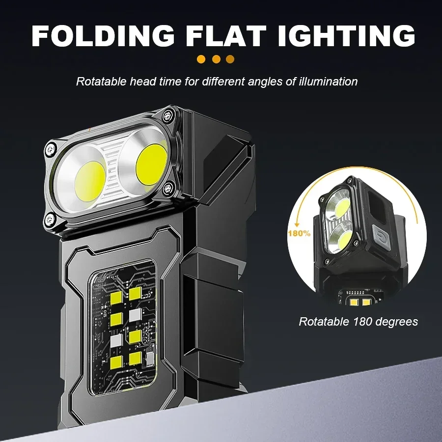 Mini Portable LED COB Flashlig - Led Headlight Bulbs recension och pris