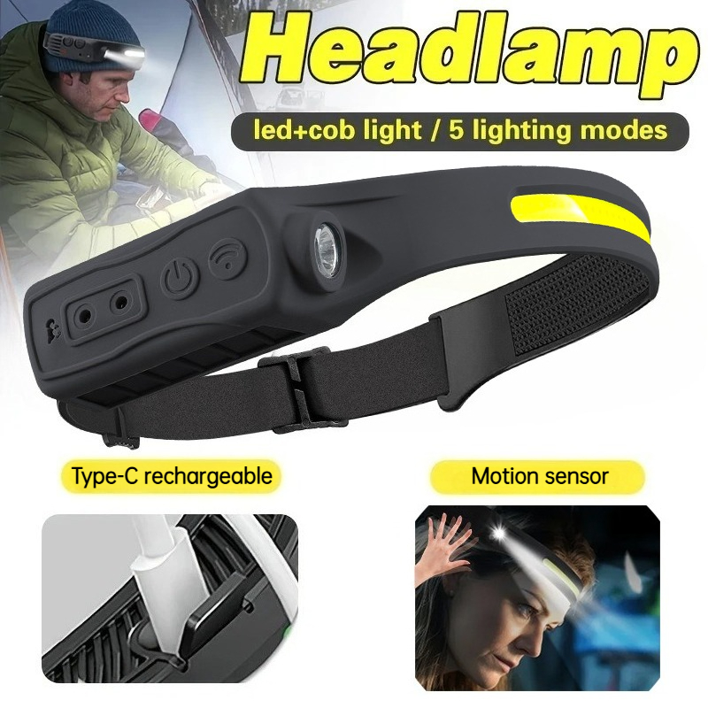 Powerful COB LED Sensor Headla - Led Headlight Bulbs recension och pris