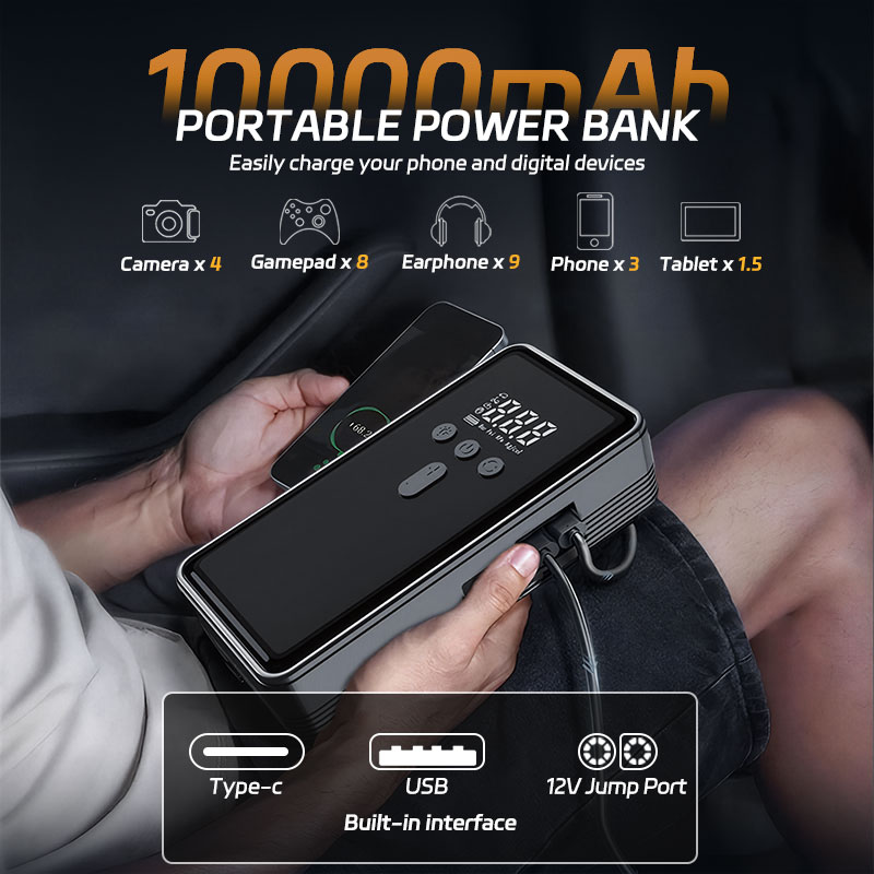 New 1000A Car Jump Starter Pow - Portable Jump Starter recension och pris