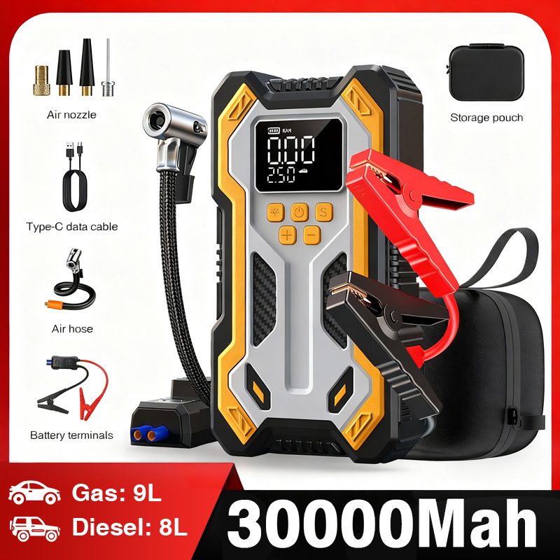 Jump Starter with Air Compress - Portable Jump Starter recension och pris
