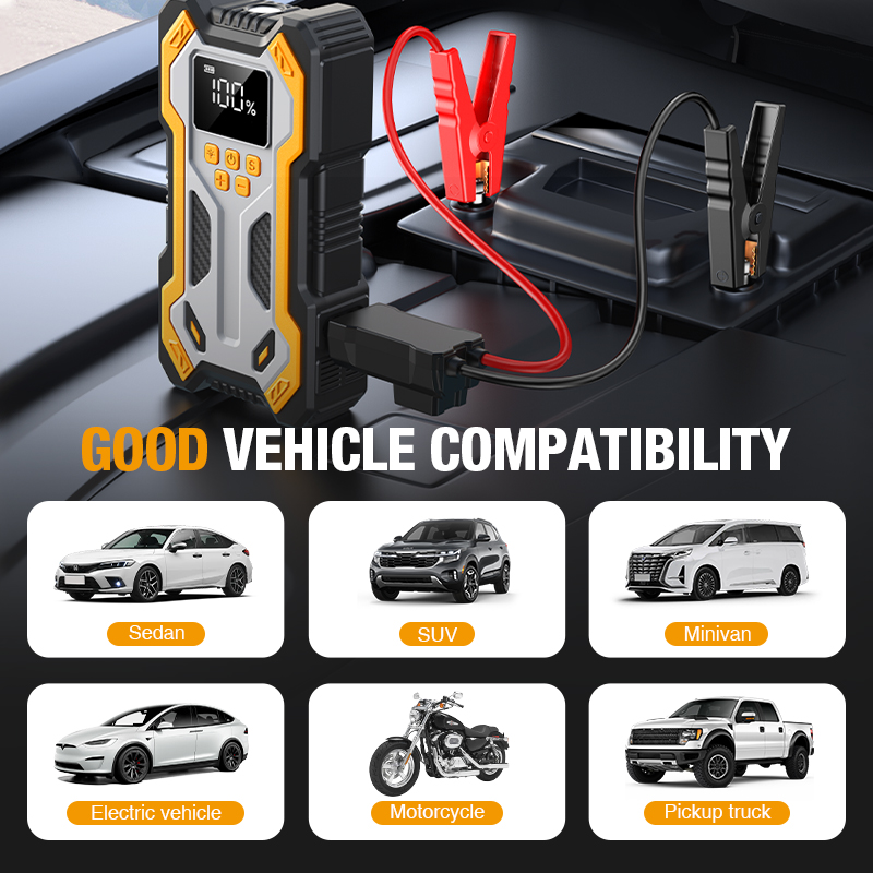 Jump Starter with Air Compress - Portable Jump Starter recension och pris