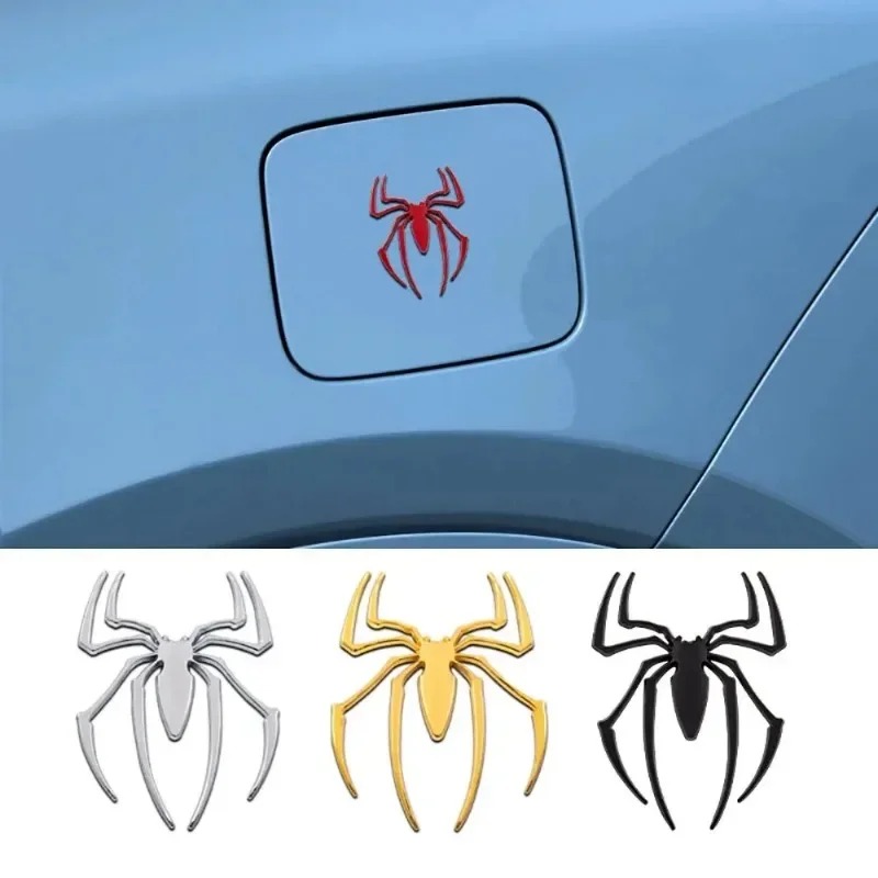 3D metal car stickers, spider  - Car Accessories Sticker recension och pris