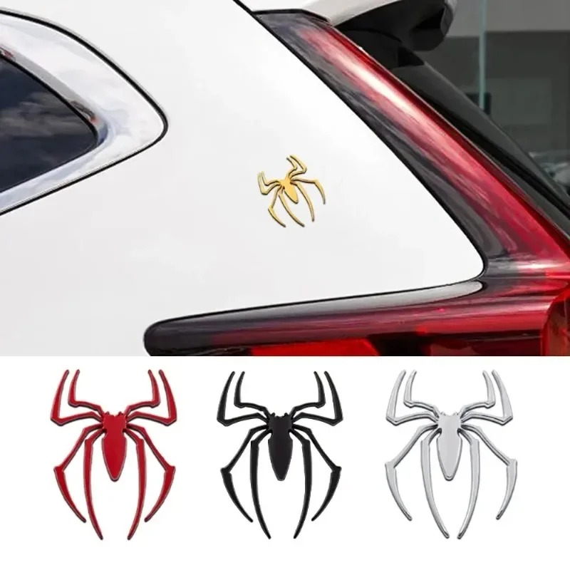 3D metal car stickers, spider  - Car Accessories Sticker recension och pris