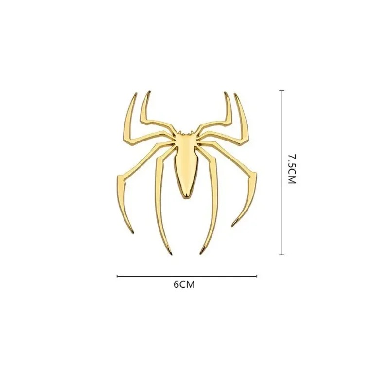 3D metal car stickers, spider  - Car Accessories Sticker recension och pris