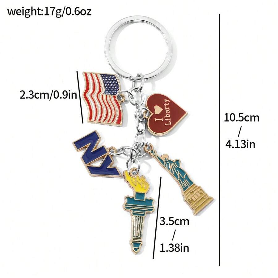 1pc Fashion National Flag Keyc - Car Accessories York recension och pris