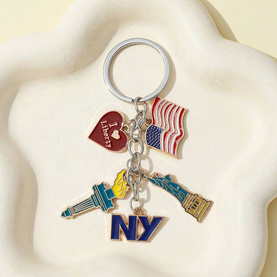 1pc Fashion National Flag Keyc - Car Accessories York recension och pris