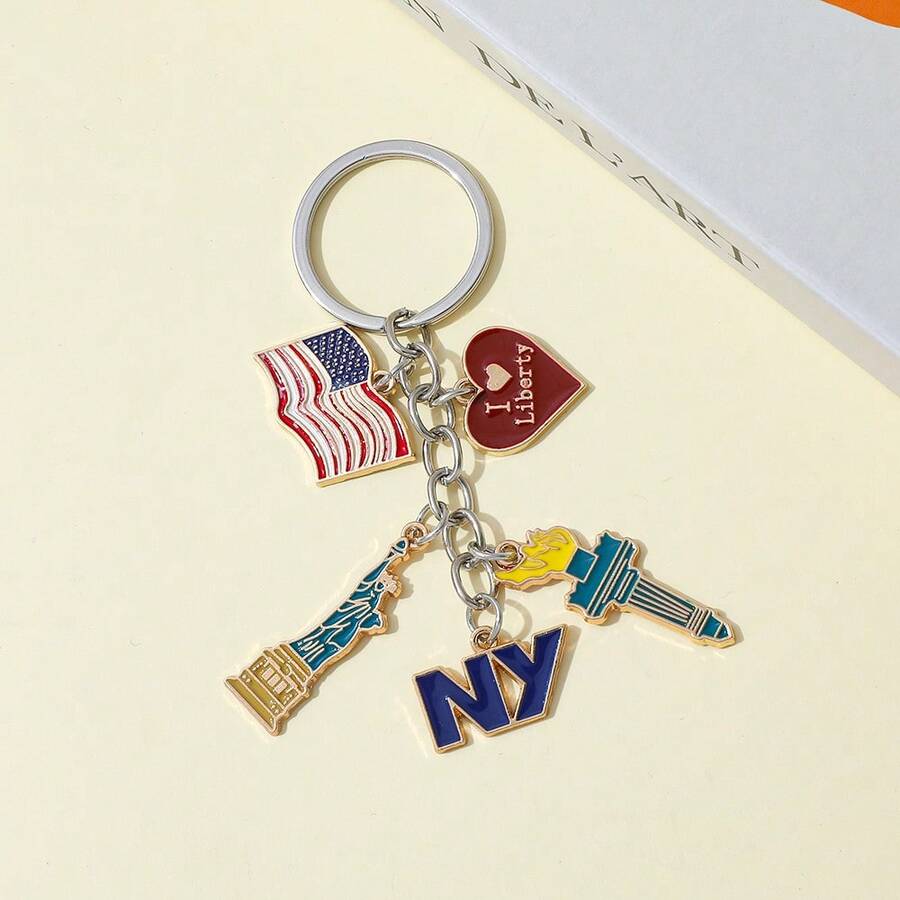 1pc Fashion National Flag Keyc - Car Accessories York recension och pris