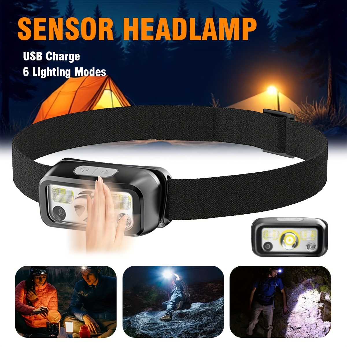 Powerful COB LED Sensor Headla - Led Headlight Bulbs recension och pris
