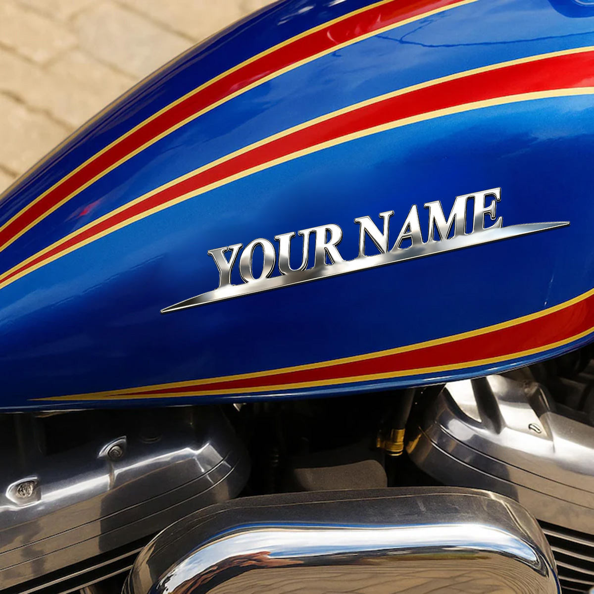 Metal Trendy YOUR NAME Sticker - Car Accessories Sticker recension och pris