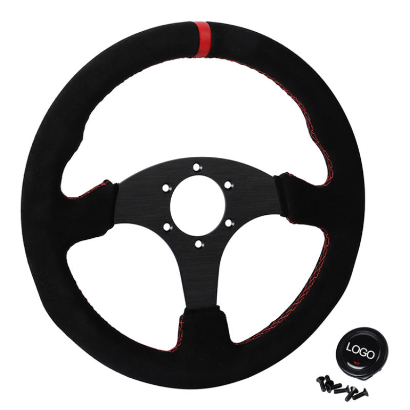 Suede Racing Steering Wheel Su - Car Accessories Racing recension och pris