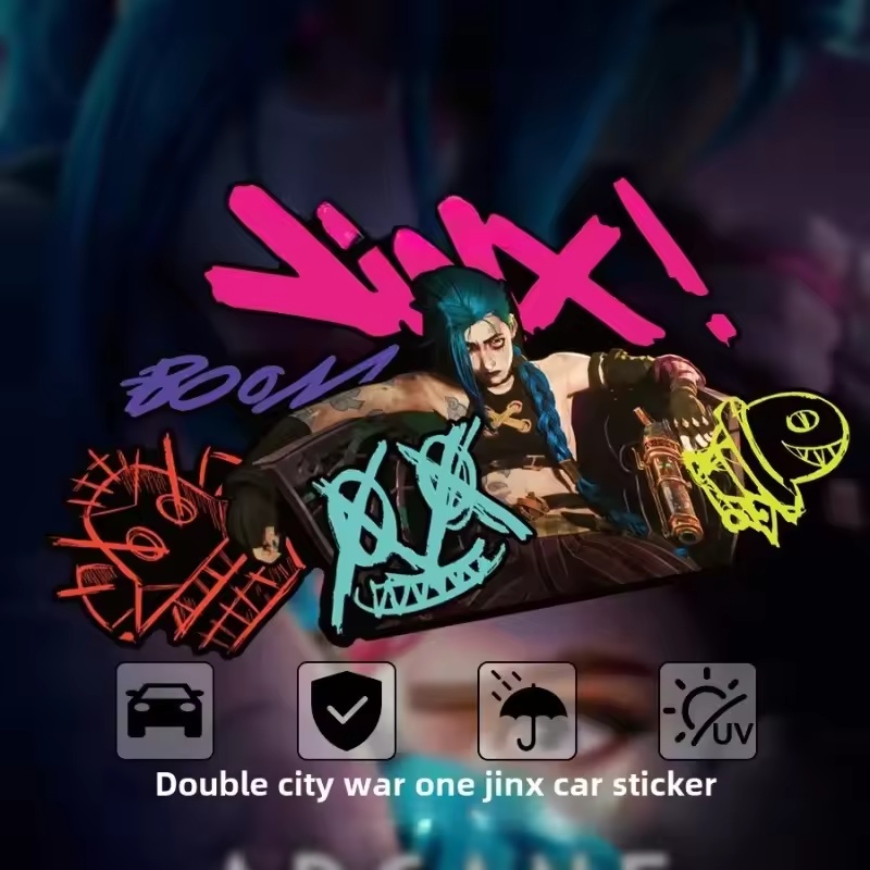 Arcane Jinx Graffiti Reflectiv - Car Accessories Sticker recension och pris