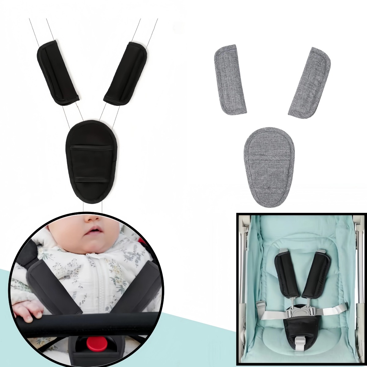 Baby Car Seat Belt Pads Univer - Car Accessories For Baby recension och pris