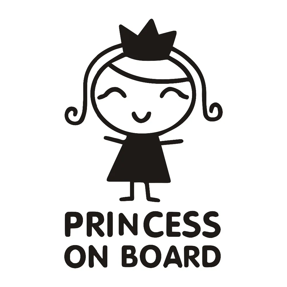 Car Stickers Personality Princ - Car Accessories For Baby recension och pris