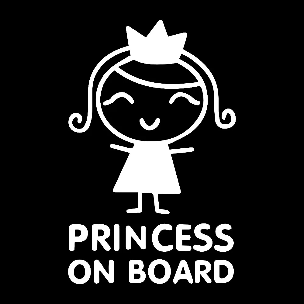 Car Stickers Personality Princ - Car Accessories For Baby recension och pris
