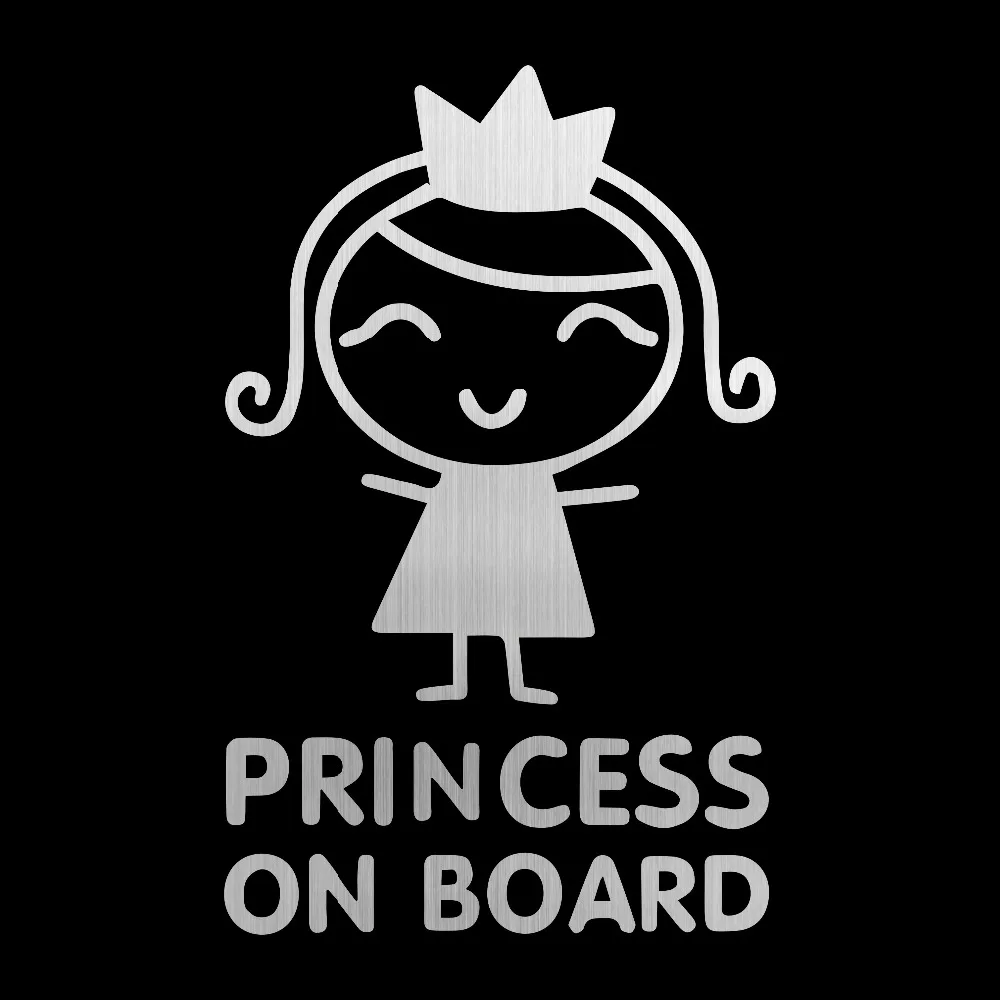Car Stickers Personality Princ - Car Accessories For Baby recension och pris