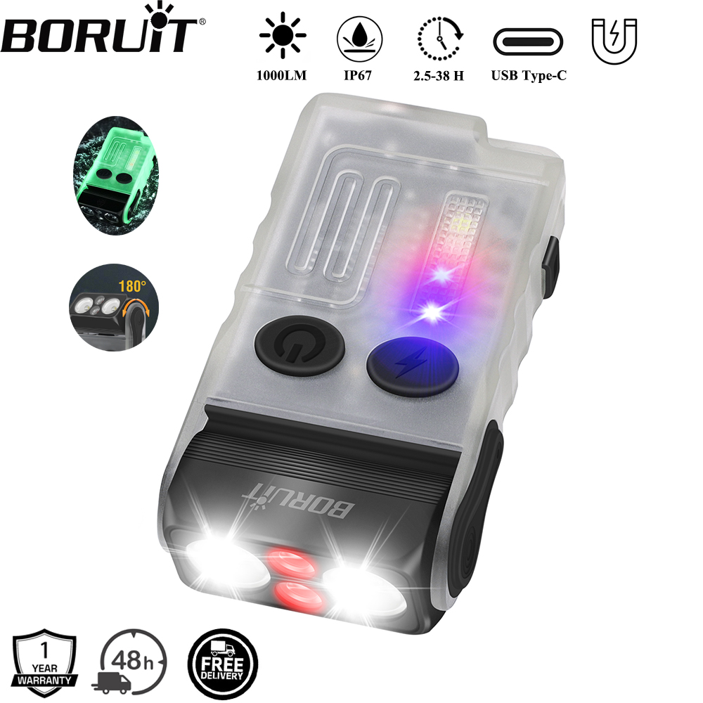 BORUiT V20 Buzzer EDC LED Keyc - Led Headlight Bulbs recension och pris