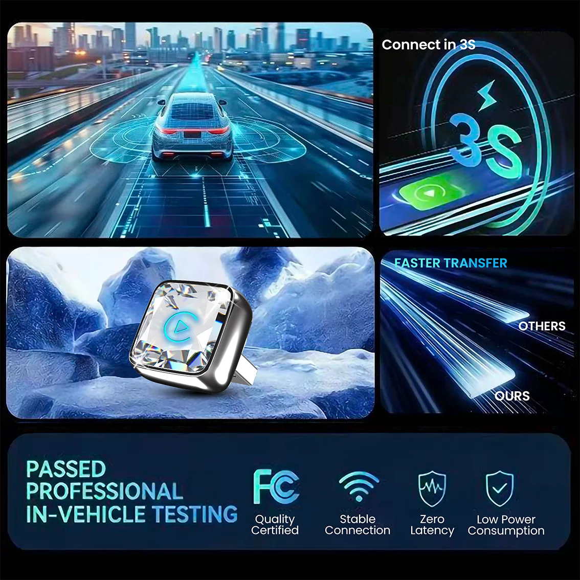CarRocket Mini 2in1 Wireless A - Car Accessories Usa recension och pris