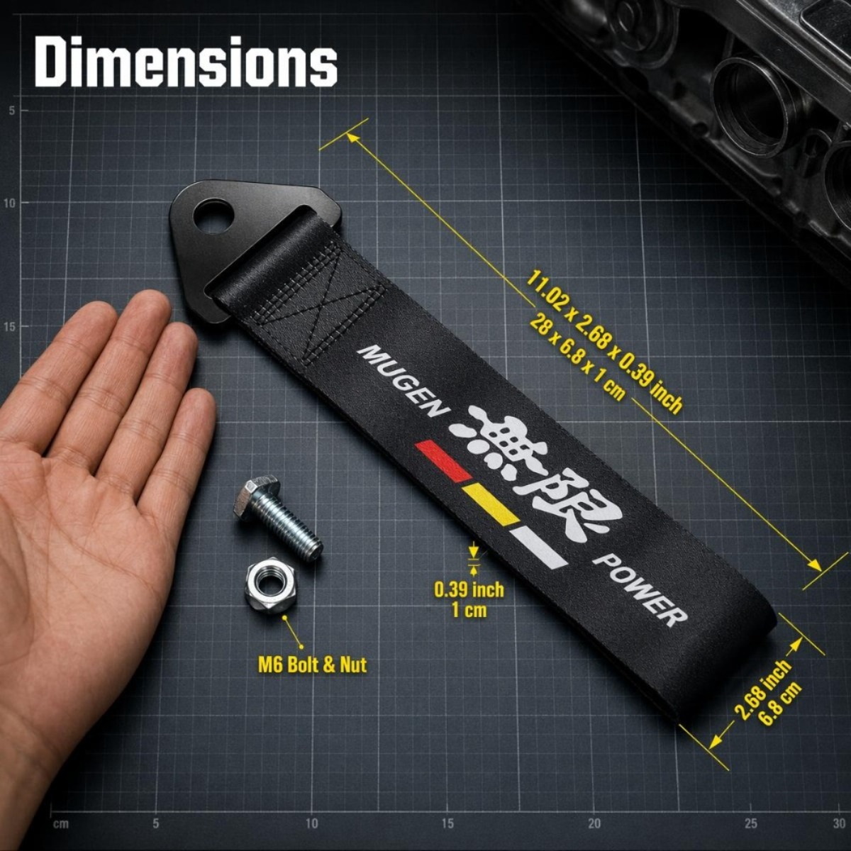 Car RACING Towing Rope JDM Dec - Car Accessories Racing recension och pris