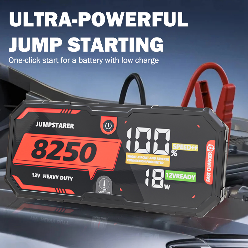 8250A 12V Car Jump Starter Por - Portable Jump Starter recension och pris