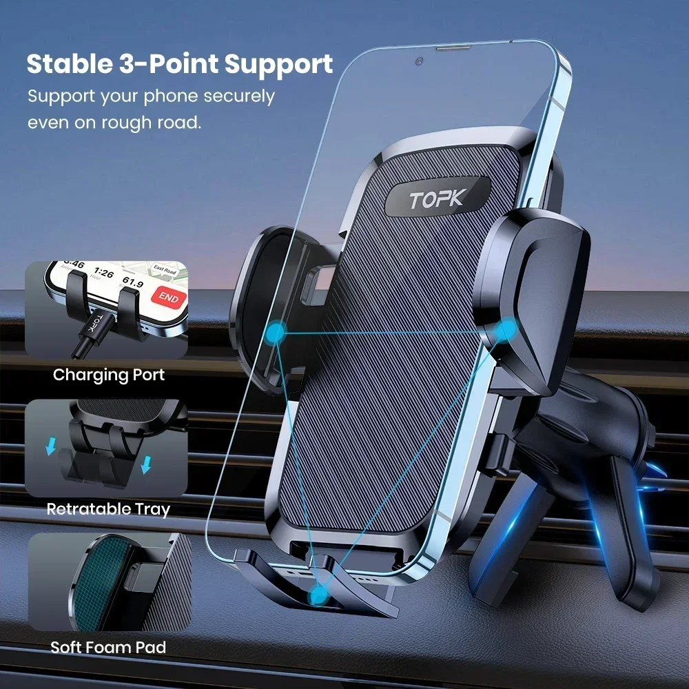 TOPK D36T Gravity Car Phone Ho - Car Accessories Xiaomi recension och pris